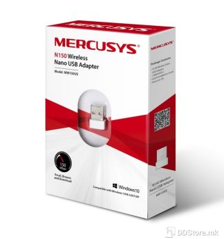 Mercusys Adapter N150, Wireless Nano USB Adapter, USB 2.0, 150Mbps