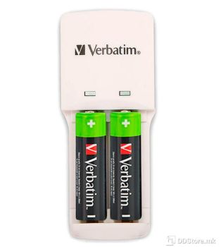 Verbatim compact battery charger for AA/AAA batteries