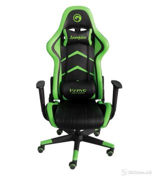 MARVO Gaming Chair, Materials PU, PVC Green