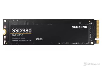 Samsung Internal SSD, M.2, 250GB, NVMe, 980 NVMe, PCIe 3.0x4