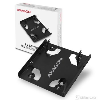 Axagon RHD-225L, 2 x 2.5" HDD/SSD in 3.5"