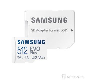 Secure Digital Micro Samsung 512GB SDXC Evo Plus cl10 130R/90W UHS-I U3 V30 A2