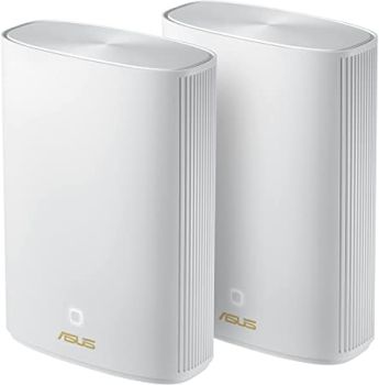 ASUS ZenWiFi AX Hybrid (XP4) (2-PK), The ZenWiFi AX Hybrid system includes a pair of ASUS AX1800 WiFi routers with built-in 1300 Mbps H