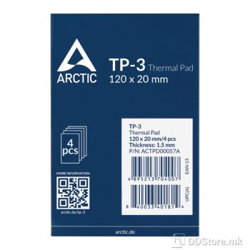 ARCTIC TP-3 ACTPD00057A, PAD THERMAL 120 x 20 x 1.5 mm (pack of x4)