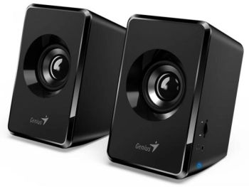Genius SP-U125 speakers, USB powered, Color: Black, Total RMS power: 3 watt, 1.5W x 2, frequency response: 160 Hz - 20 KHz, signal-to-n