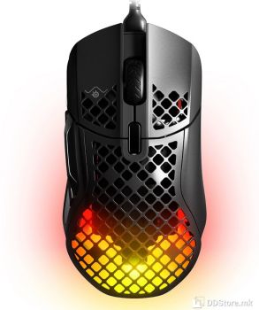 Mouse SteelSeries Aerox 5 Gaming 9-button Optical RGB, AquaBarrier IP54, Lightweight USB Black