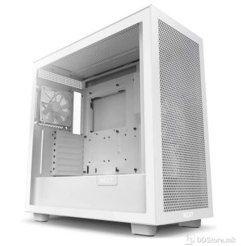 NZXT ATX Mid-Tower H7 FLOW w/WINDOW + Front & top MESH, Matte White CM-H71FW-01