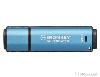 USB Drive 128GB Kingston IronKey Vault Privacy 50 AES-256 Encrypted, FIPS 197