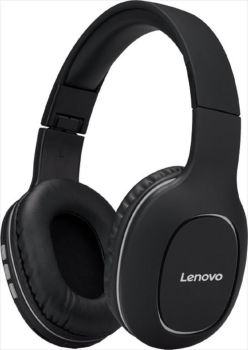 LENOVO Bluetooth w/microphone, Black HD300 HEADPHONES WIRELESS