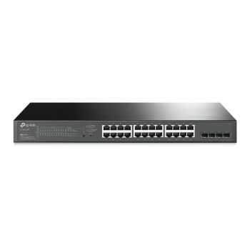 TP-Link TL-SG2428P JetStream 28-Port Gigabit Smart Switch with 24-Port PoE+, 4 SFP Slots, Omada SDN Integrated, PoE Recovery, IPv6, Sta