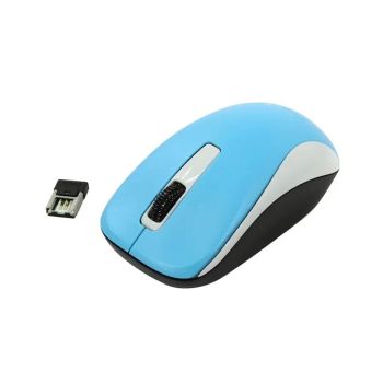 Genius NX-7005, Wireless ergonomic mouse, Sensor engine: Blue Eye, Color:Blue, Number of buttons: 3 (left, right, middle button with sc