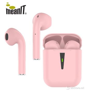 Earphones MeanIT B200 TWS Bluetooth w/Microphone Pink