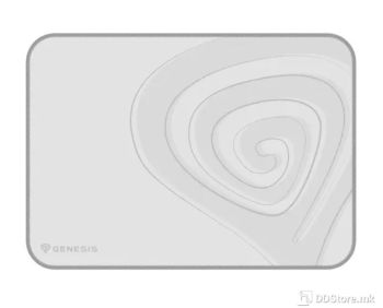 Mouse Pad Genesis Gaming Carbon 400 M Logo 300x250 White