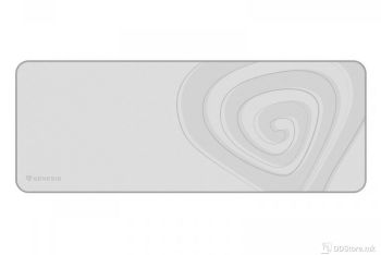 Mouse Pad Genesis Gaming Carbon 400 XXL Logo 800x300 White