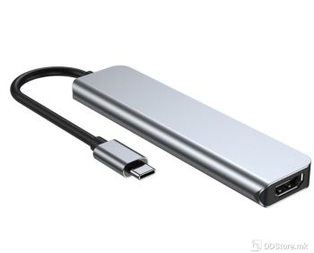 USB HUB 3.0 6-Port MOYE X6 Silver