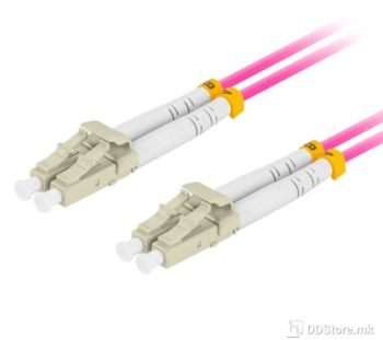 Cable Fiber Optic Duplex MM LC/UPC-LC/UPC 2m OM4 Lanberg Violet