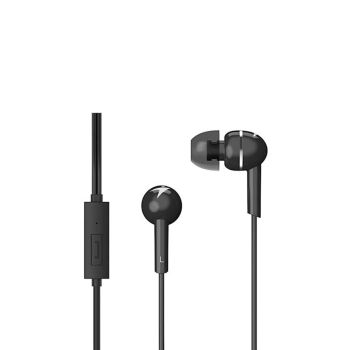 Genius HS-M300, Black color, in-ear headphone, 3.5mm connection, for tablets and smartphones, In-line control Mic/One button for answer