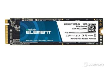 MUSHKIN ELEMENT NVMe, SSD M.2 128GB MKNSSDEV128GB-D8