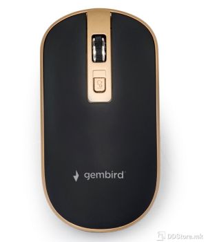 Mouse Gembird Wireless MUSW-4B-06 Optical 1600DPI Black/Gold