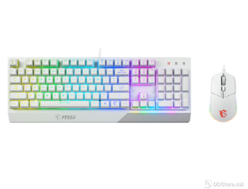 Keyboard MSI Gaming Vigor GK30 White RGB Combo w/Mouse Clutch GM11