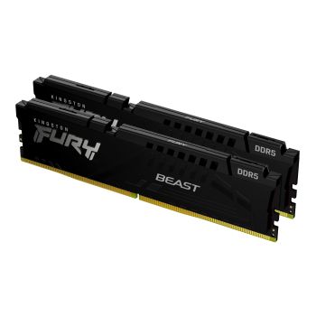 Kingston 16GB 5200MHz DDR5 CL40 DIMM (Kit of 2) FURY Beast Black, KF552C40BBK2-16