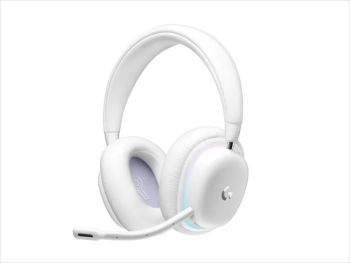 LOGITECH Gaming-Headset G735 Wireless LIGHTSPEED+bluetooth RGB w/microphone 981-001083, White Mist