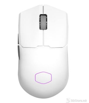 CoolerMaster MM712 Wireless Gaming Mouse White with Adjustable