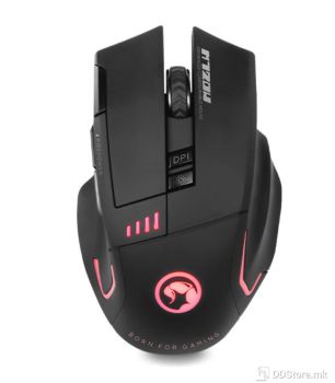 [C]MARVO Gaming Mouse M720W, 8-Programmable Buttons, 800-4800 DPI, 6-color LED