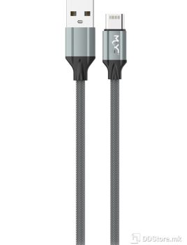 Cable USB-A to Lightning 1m MOYE Gray