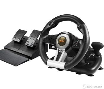 PXN-V3 Pro PC Steering Wheel 180 Degree Universal USB Car Racing Game Racing Wheel with Pedals for PS3, PS4, Xbox One, Xbox Series X/S,