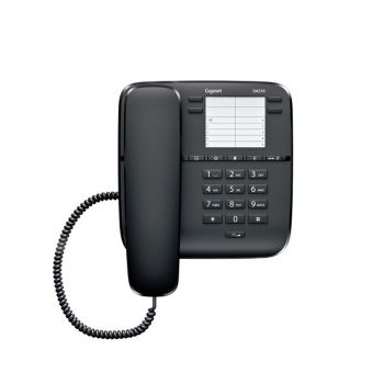 Gigaset DA310, corded telephone, 4 direct keys for one touch connection, 10 speed dial numbers for quick dialling, Call notification: 3