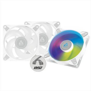 COOLERS CASE FAN 120mm ARCTIC P12 PWM PST A-RGB 0dB Pack of 3 (3x120mm) 2000 RPM WHITE ACFAN00258A