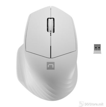 Mouse Natec Wireless Siskin 2 1600DPI Bluetooth + 2.4 GHZ White