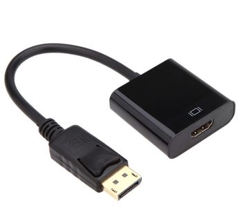 Power Box DP to HDMI adapter 1080P 60hz, 15cm cable, black