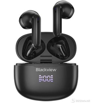 Earphones Blackview AirBuds 7 Black TWS, Mic, IPX7, BT 5.3, Noise Cancel, Touch w/Charging Case