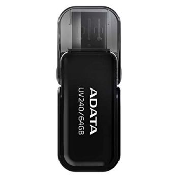 ADATA 32GB USB Flash Drive UV240, Black, Flip-Cap design, AUV240-32G-RBK