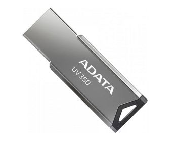 ADATA 64GB USB Flash Drive UV350, USB 3.2 Gen 1, Simple and capless design gets rid of the annoying caps, The hole at the end makes it