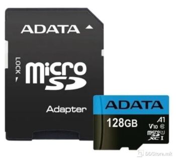 ADATA 128GB microSDHC High Endurance, microSDXC UHS-I U3 / Class 10 V30 A2 Memory Card with SD Adapter, Speed Up to 100MB/s,  AUSDX128G
