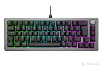 Cooler Master CK720 Hot-Swappable 65% Space Gray Mechanical Gaming Keyboard, RGB, USB