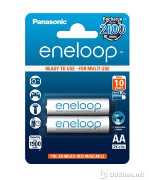 Batteries Panasonic Eneloop Rechargable AA 2pack 1900mAh