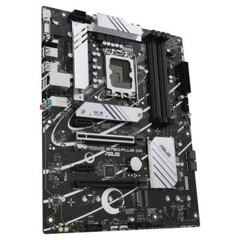 ASUS PRIME B760-PLUS, Intel B760 LGA 1700 ATX motherboard with PCIe 5.0, three PCIe 4.0 M.2 slots, DDR5, Realtek 2.5Gb Ethernet, Displa