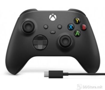 Wireless Controller for Xbox Series/One/Series S/X Black + Cable USB Type-C Gaming