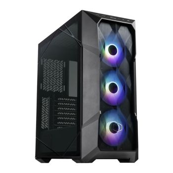 Cooler Master TD500 MESH V2, 3 x 120MM ARGB FANS, The front and top panel features Fine Mesh technology for optimal airflow, TEMPERED G