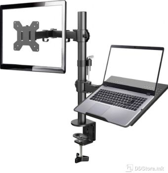 Monitor Desktop Stand Gembird for 1 Monitor and 1 Laptop Black