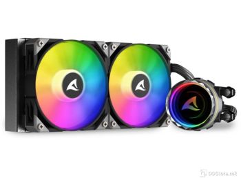 Sharkoon S80 RGB 240 AIO Sockets Intel/AMD Cooler Liquid