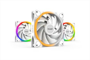 COOLERS CASE FAN 3x120mm BE QUIET! LIGHT WINGS WHITE PWM high speed 2500rpm ARGB, RIFLE BEARING, Triple Pack, BL101