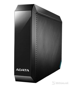 ADATA 8TB HM800 External Hard Drive, Black, USB 3.2 Gen 1, Back