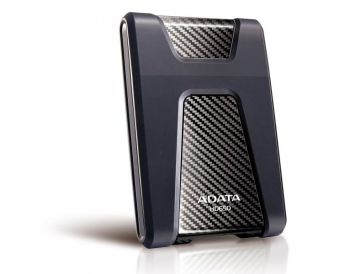 ADATA 1TB HD650 2.5” External Hard Drive, Black, USB 3.2 Gen 1, backward compatible with USB 2.0, Designed to absorb the hardest knocks
