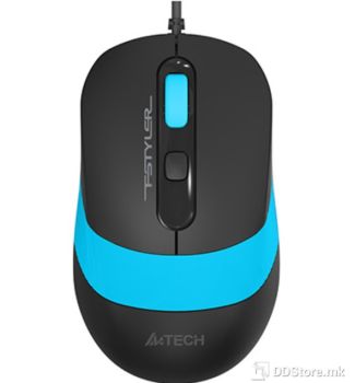 Mouse A4 FM10S Silent USB Blue