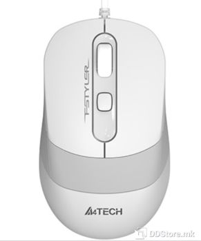 Mouse A4 FM10S Silent USB White